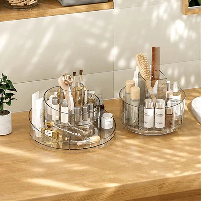 Hộp lưu trữ mỹ phẩm xoay